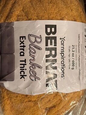 Bernat Extra Thick Blanket Yarn in Gold